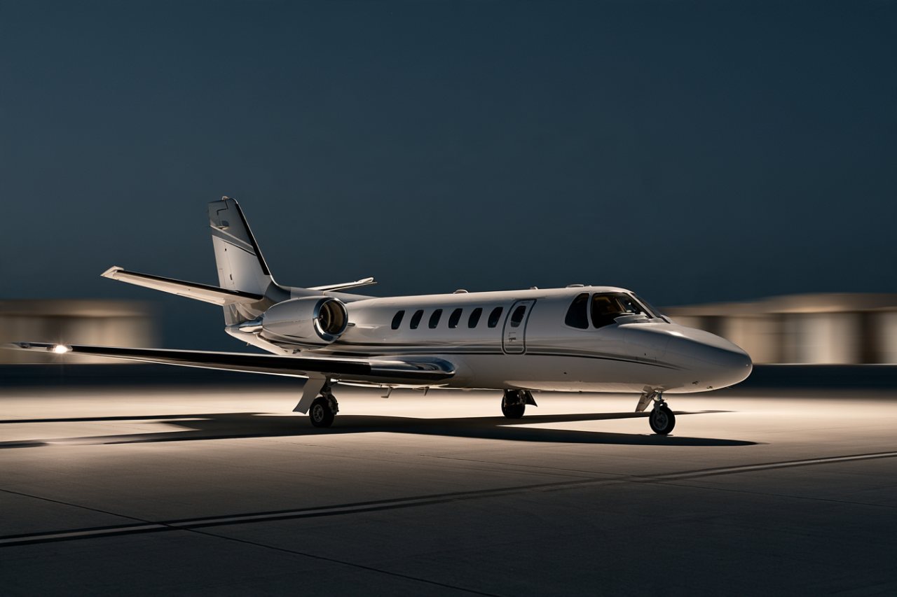 Representative photo of a Citation S/II — not the aircraft flying this leg
