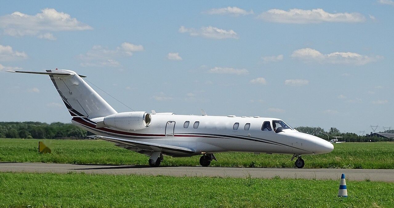 Representative photo of a Citation CJ3 — not the aircraft flying this leg