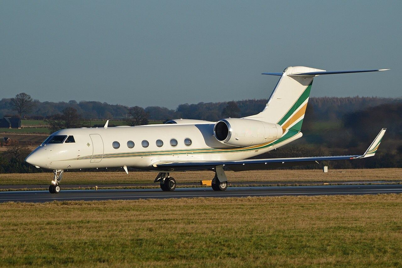 Representative photo of a Gulfstream 280 — not the aircraft flying this leg
