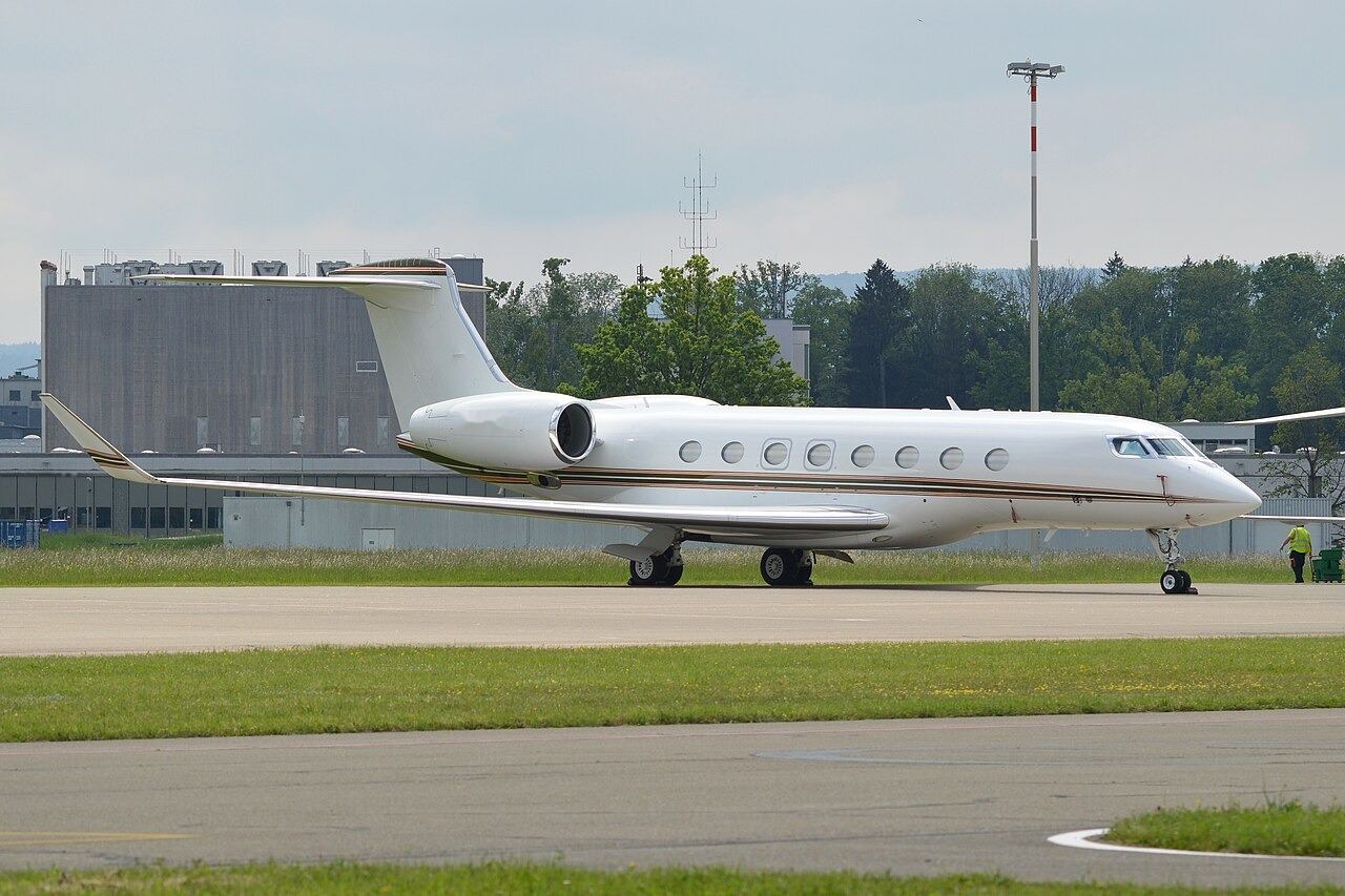 Representative photo of a G650ER — not the aircraft flying this leg