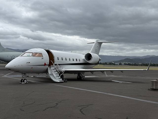 Representative Challenger 604 — not the actual aircraft