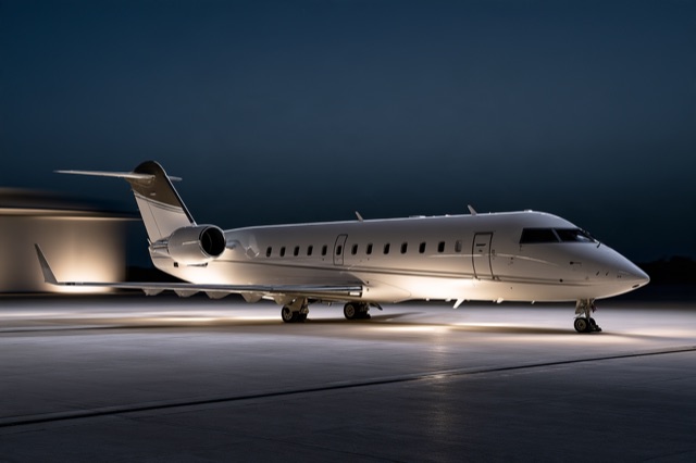 Representative Challenger 850 — not the actual aircraft