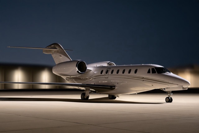 Representative Citation X — not the actual aircraft
