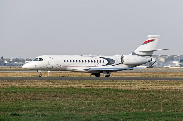 Representative Falcon 6X — not the actual aircraft