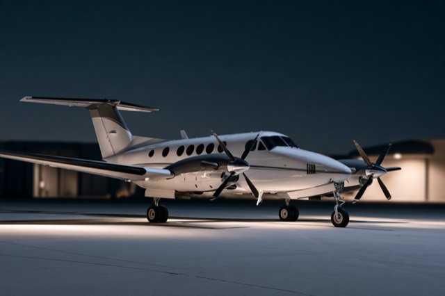 Representative King Air 200 — not the actual aircraft