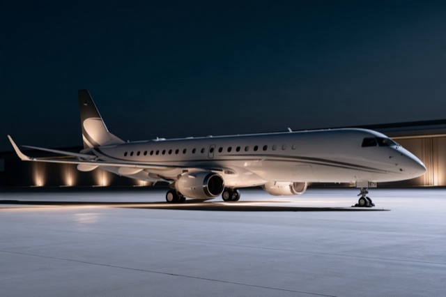 Representative Lineage 1000 — not the actual aircraft